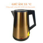 Ấm đun nước siêu tốc 3 lớp cao cấp Mitomo ST-631
