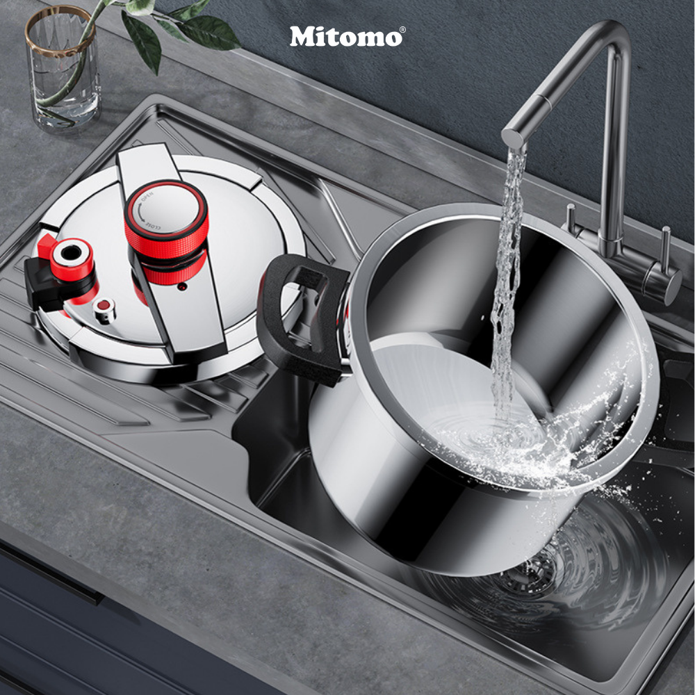 Nồi áp suất inox đáy từ cao cấp Mitomo 304AEU