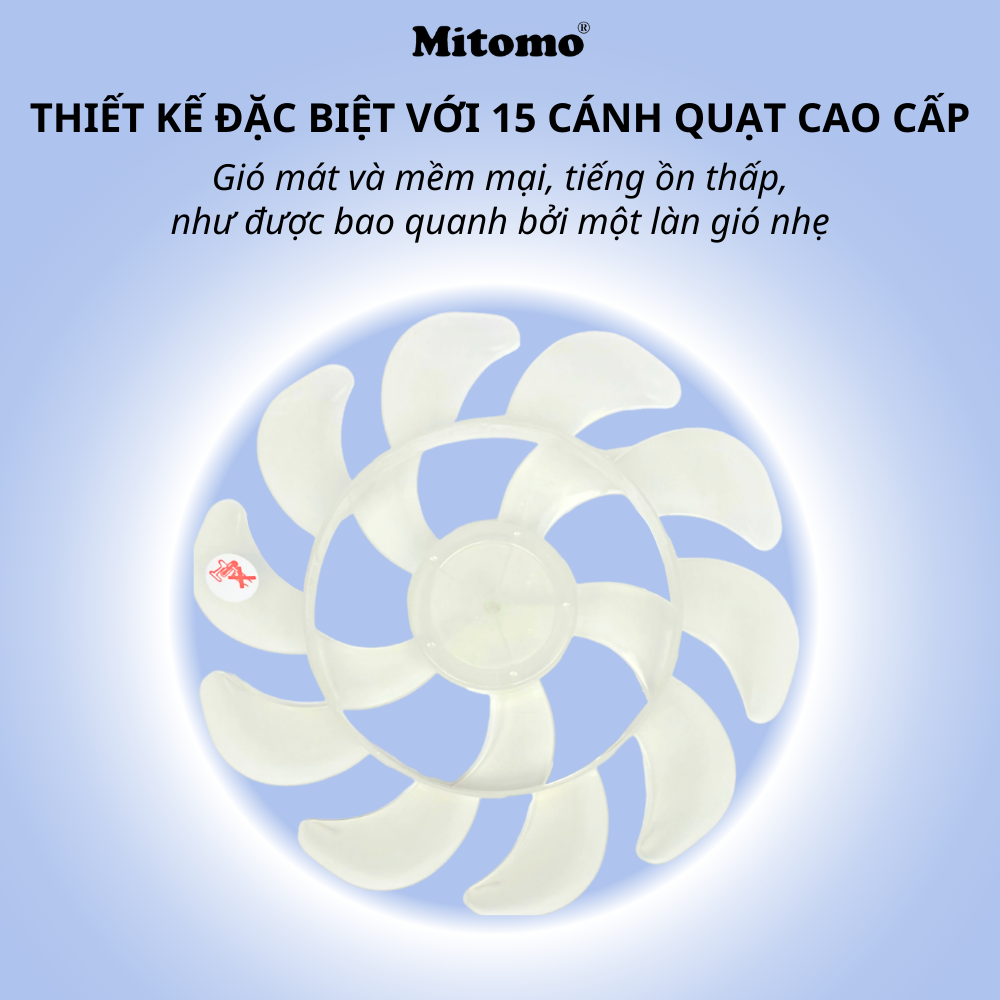 Quạt treo tường điện tử Mitomo FTT-60AEC
