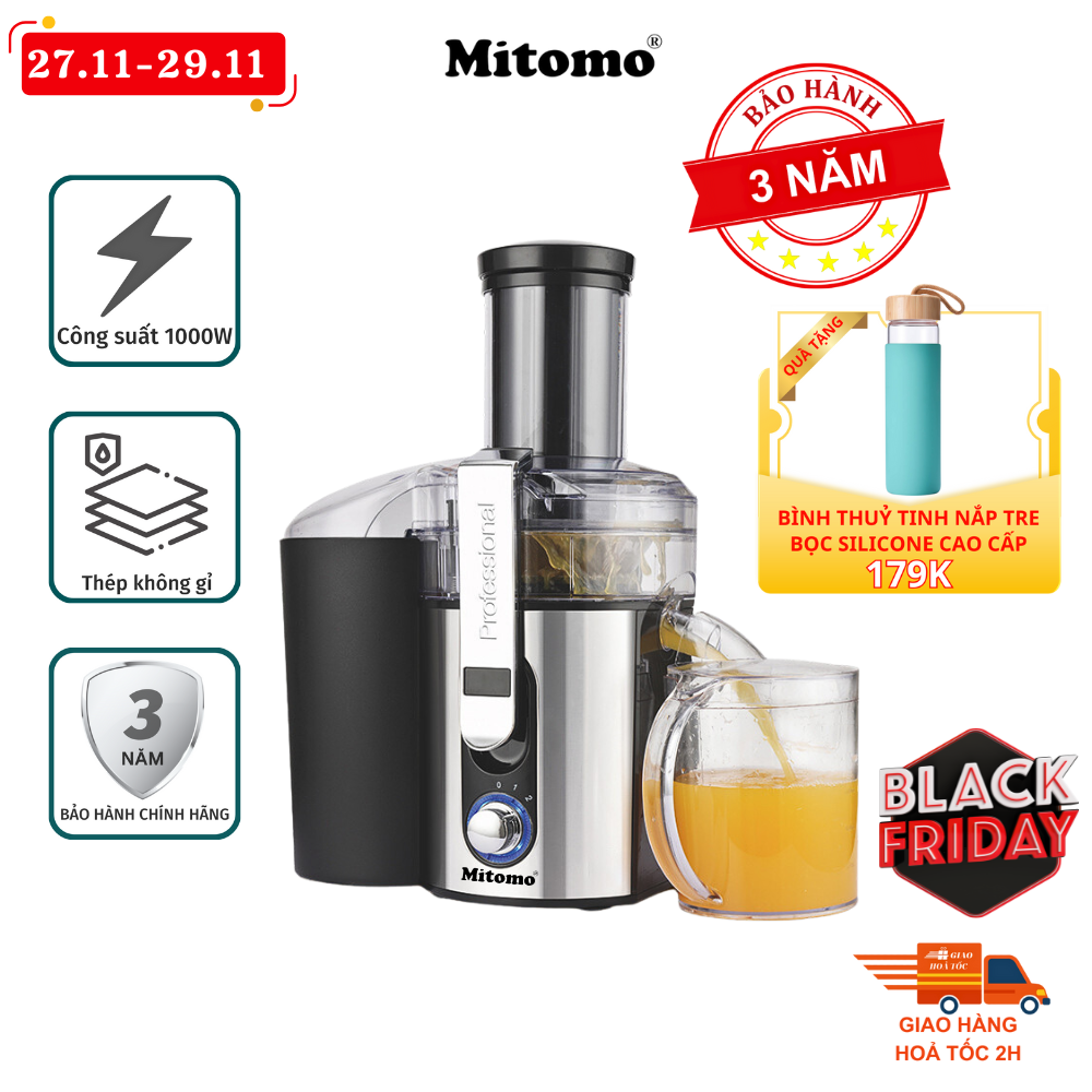 Máy Ép Trái Cây Nhanh Công Suất Cao Mitomo KJ-3057