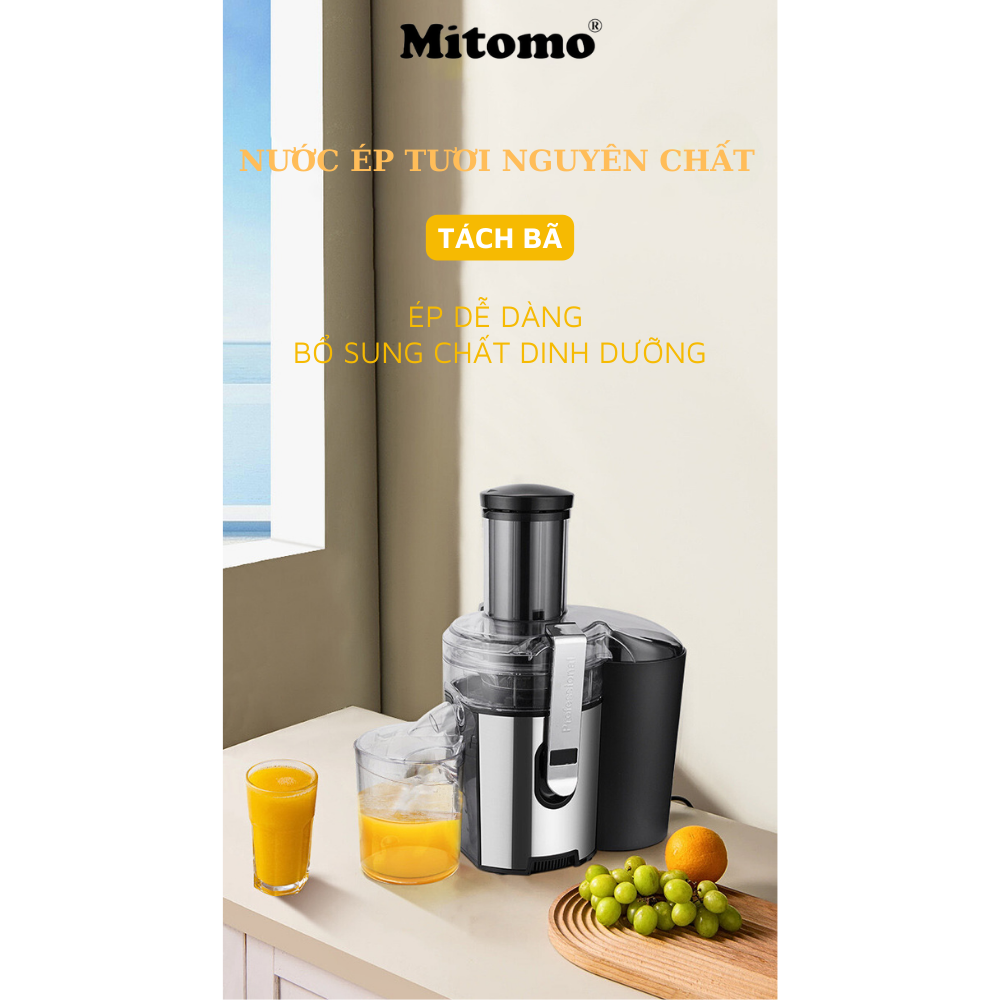 Máy Ép Trái Cây Nhanh Công Suất Cao Mitomo KJ-3057