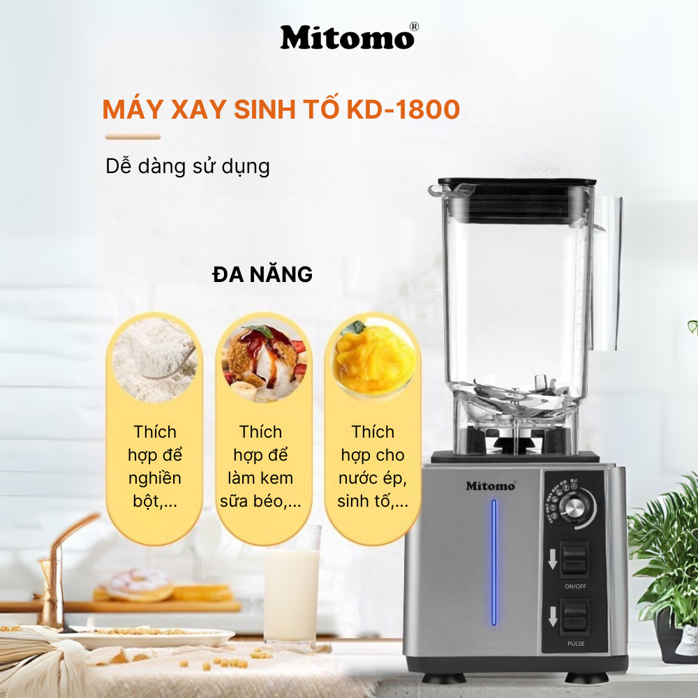 Máy xay sinh tố chuyên dụng Mitomo KD-1800