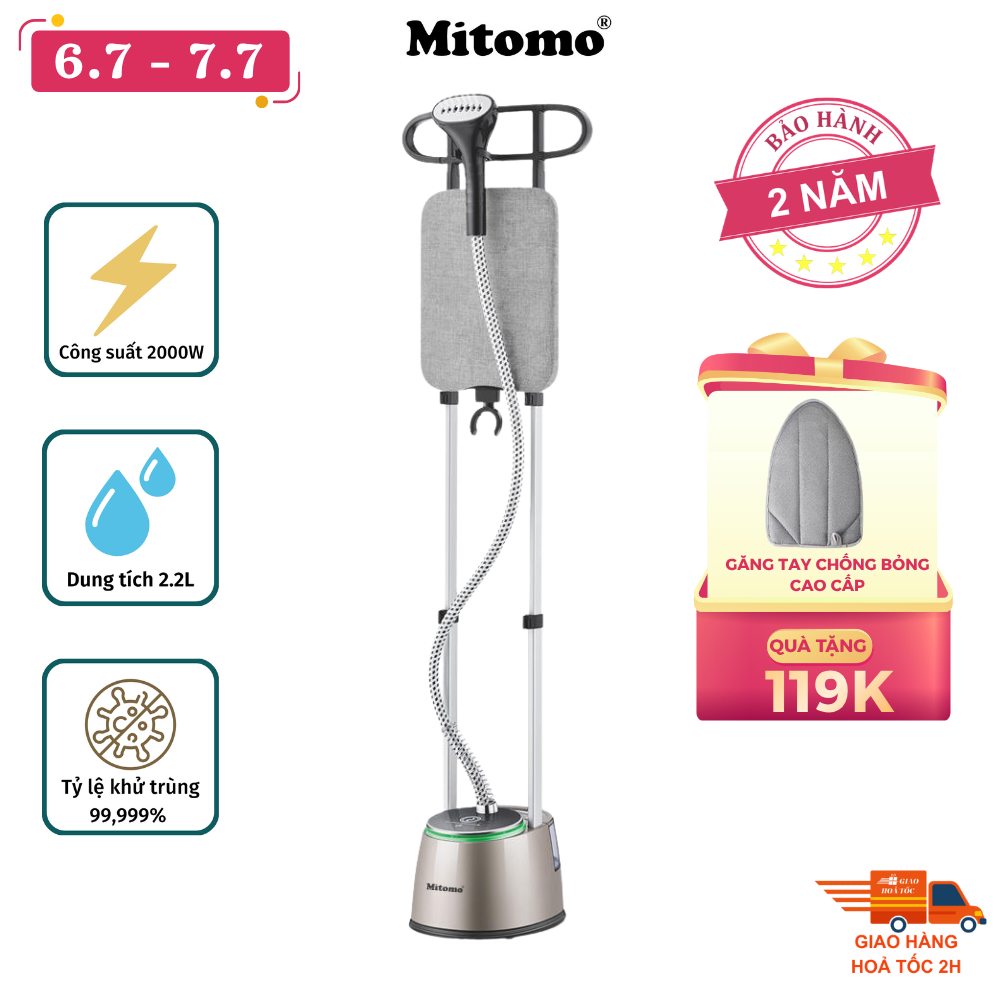 Bàn là hơi nước đứng cao cấp Mitomo GC-899 Neo