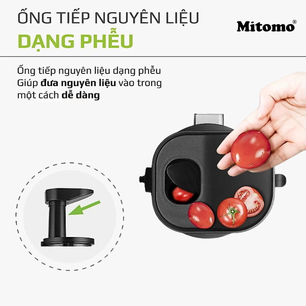 Máy Ép Trái Cây Chậm Mitomo EC-55 Màu Đen