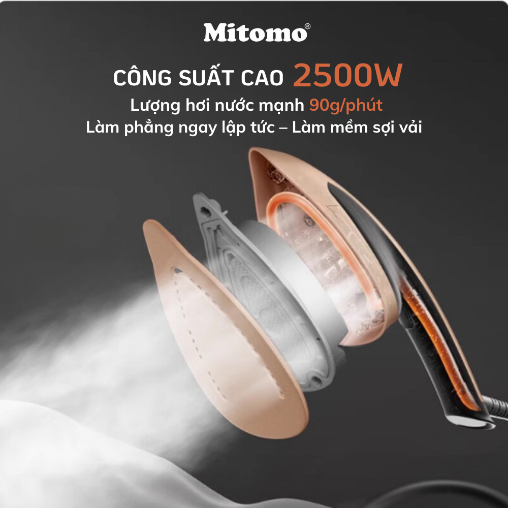 Bàn là hơi nước áp suất cao Mitomo GC-2500 Ultra Steam