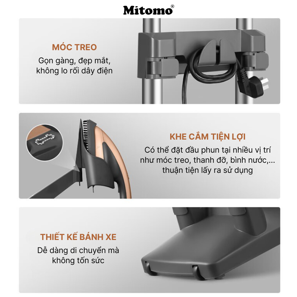 Bàn là hơi nước áp suất cao Mitomo GC-2500 Ultra Steam