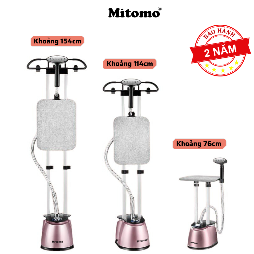 Bàn là hơi nước đứng cao cấp Mitomo GC-899 Max Màu Hồng