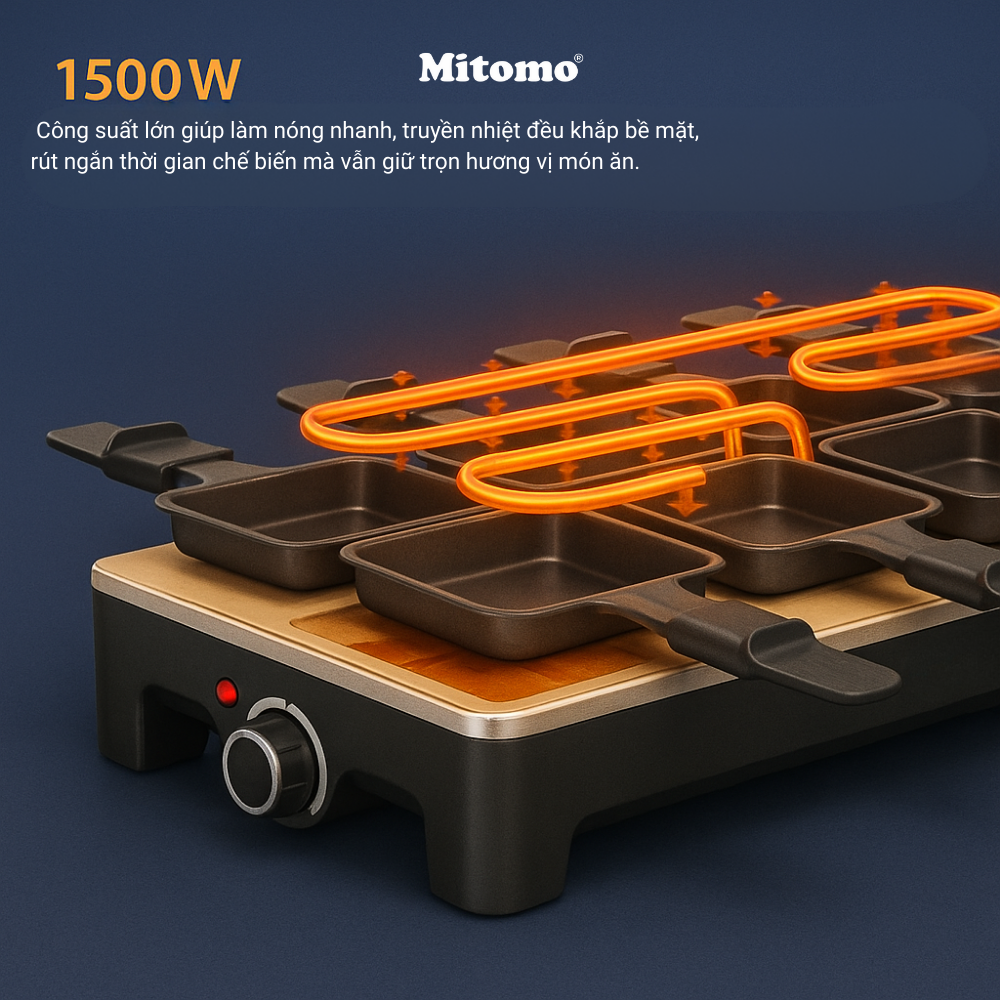 Bếp Nướng Điện Không Khói 2 Tầng Mitomo KB-1084U