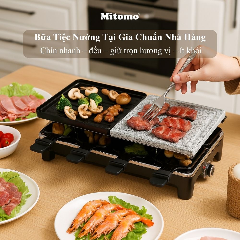 Bếp Nướng Điện Không Khói 2 Tầng Mitomo KB-1084U