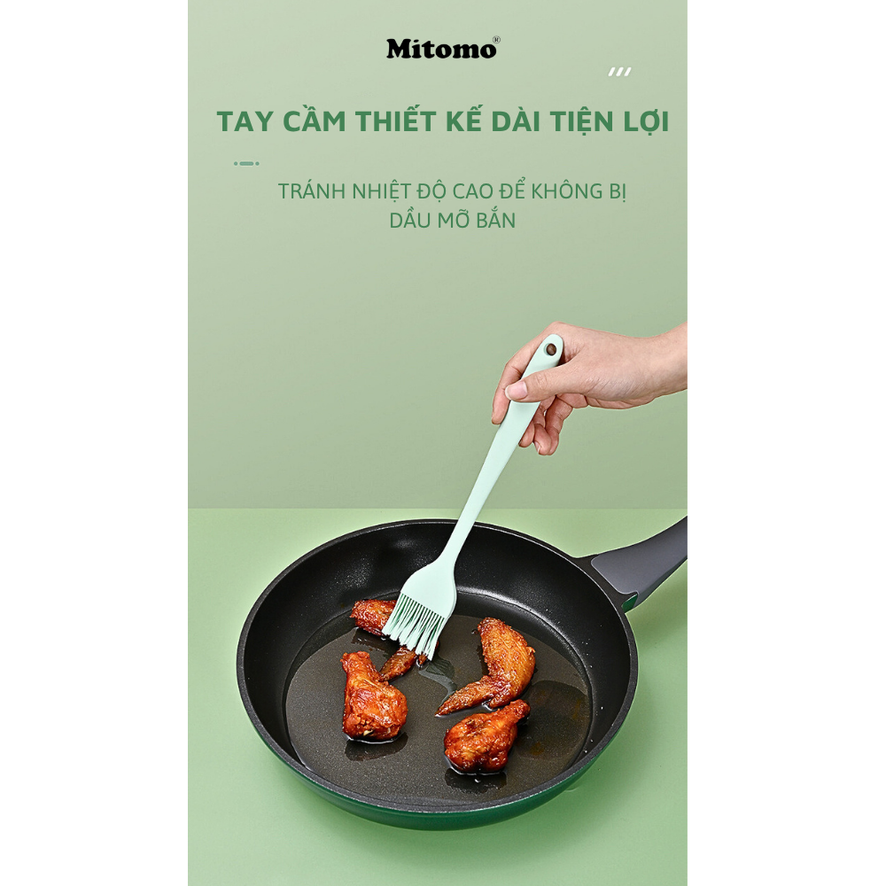 Bộ dụng cụ nấu ăn 7 món bằng silicone chịu nhiệt cao Mitomo