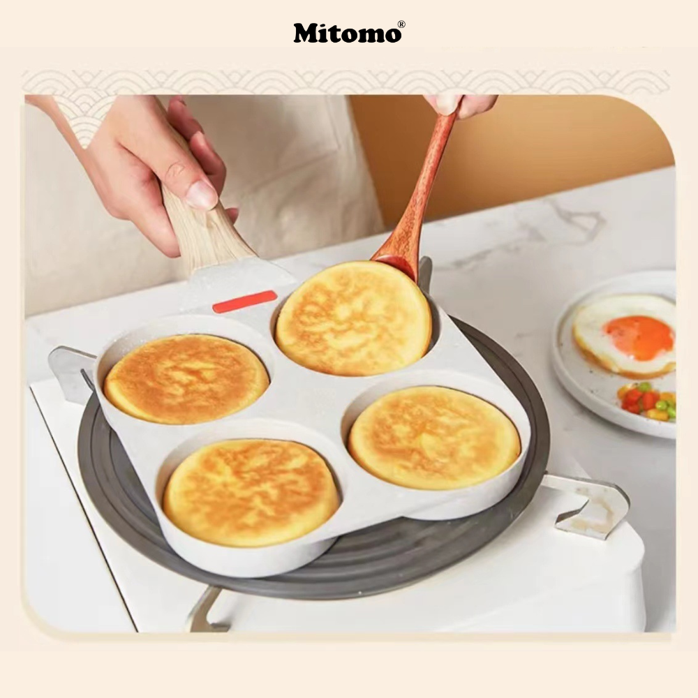 Chảo 3 ngăn chống dính Mitomo - Hàng cao cấp