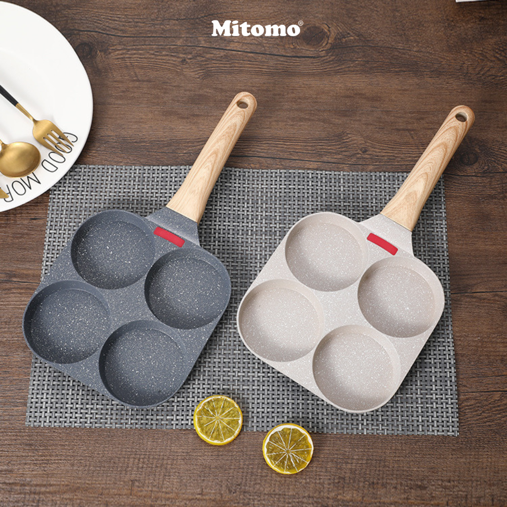 Chảo 3 ngăn chống dính Mitomo - Hàng cao cấp