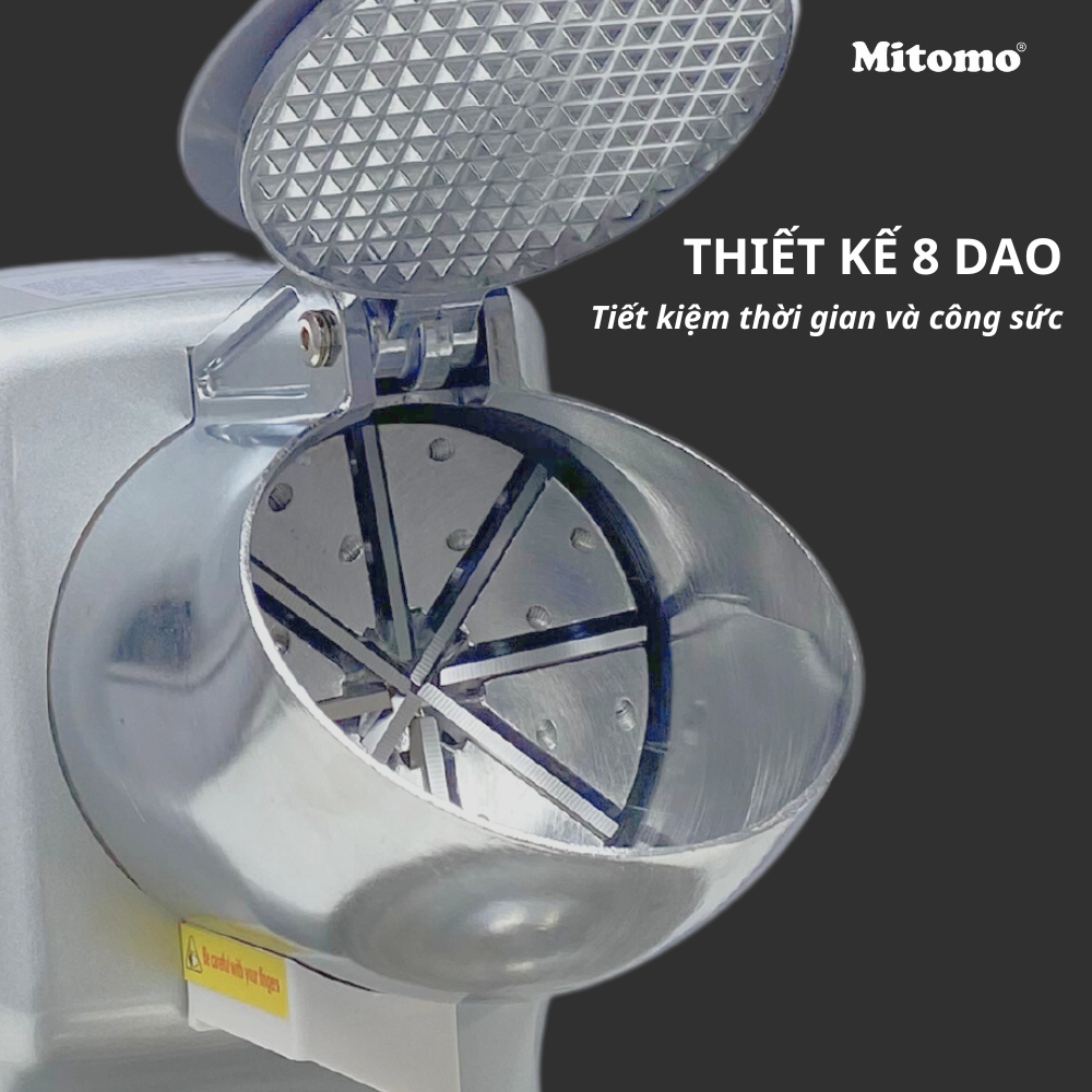 Máy bào đá 8 lưỡi cao cấp Mitomo MBD-600MAX - Bền bỉ, hiệu quả