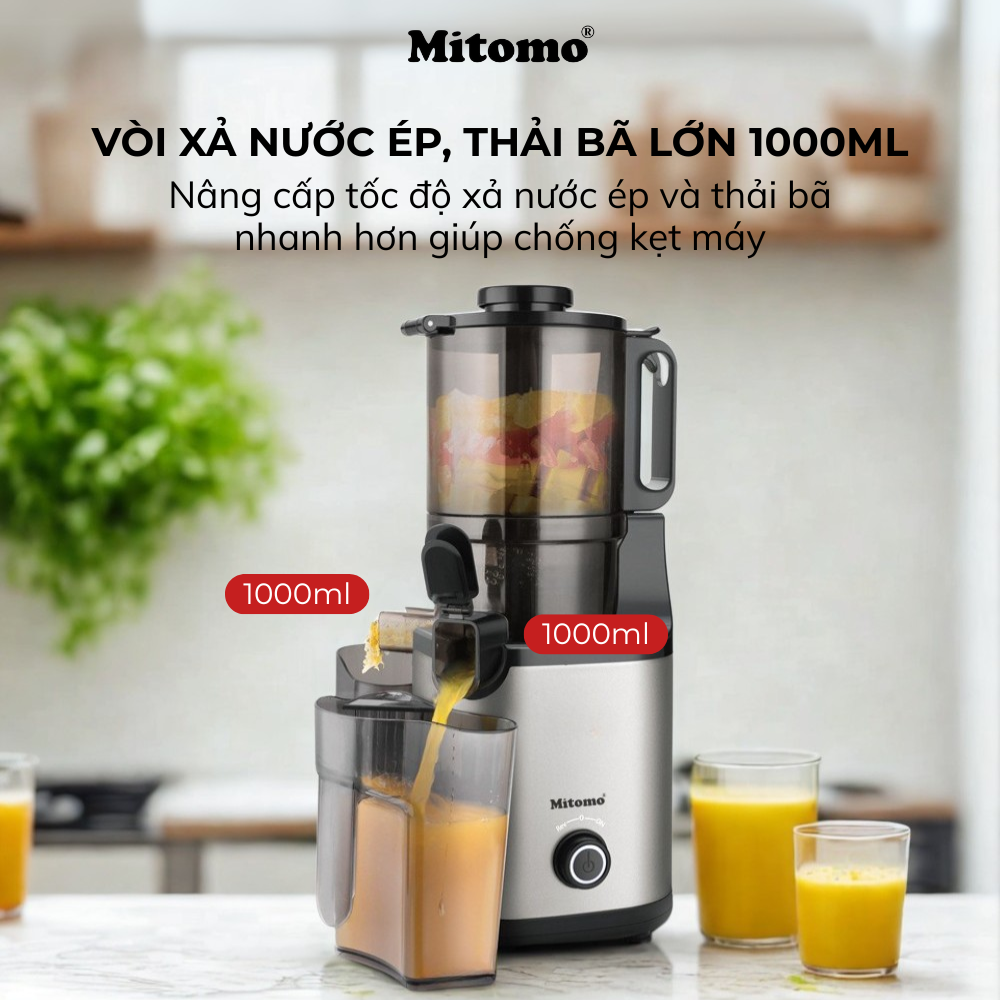 Máy ép trái cây chậm công nghiệp cao cấp Mitomo KJ-3081Max