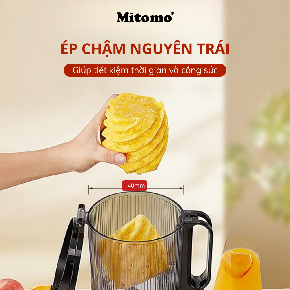 Máy ép trái cây chậm công nghiệp cao cấp Mitomo KJ-3081Max