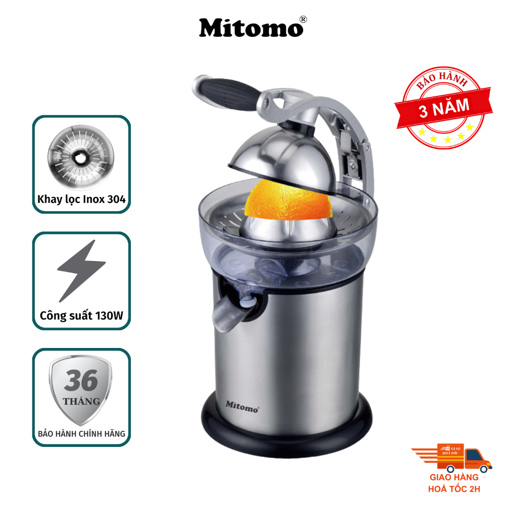 Máy Vắt Cam Mitomo KJ1043 - Ép Kiệt Bã, Không Đắng