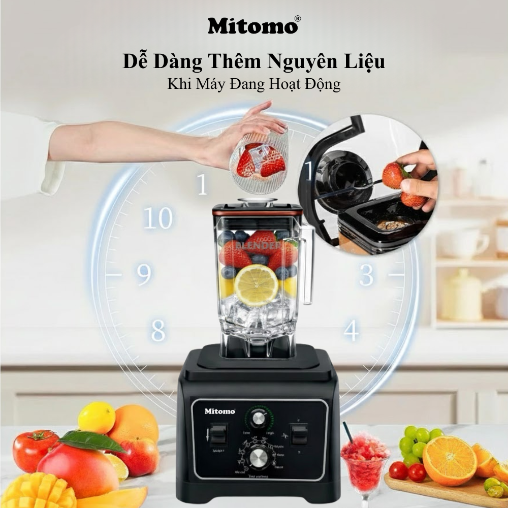 Máy Xay Sinh Tố Công Nghiệp Bản Pro Mitomo ANS–3380B