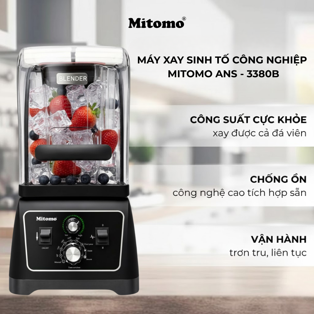 Máy Xay Sinh Tố Công Nghiệp Bản Pro Mitomo ANS–3380B