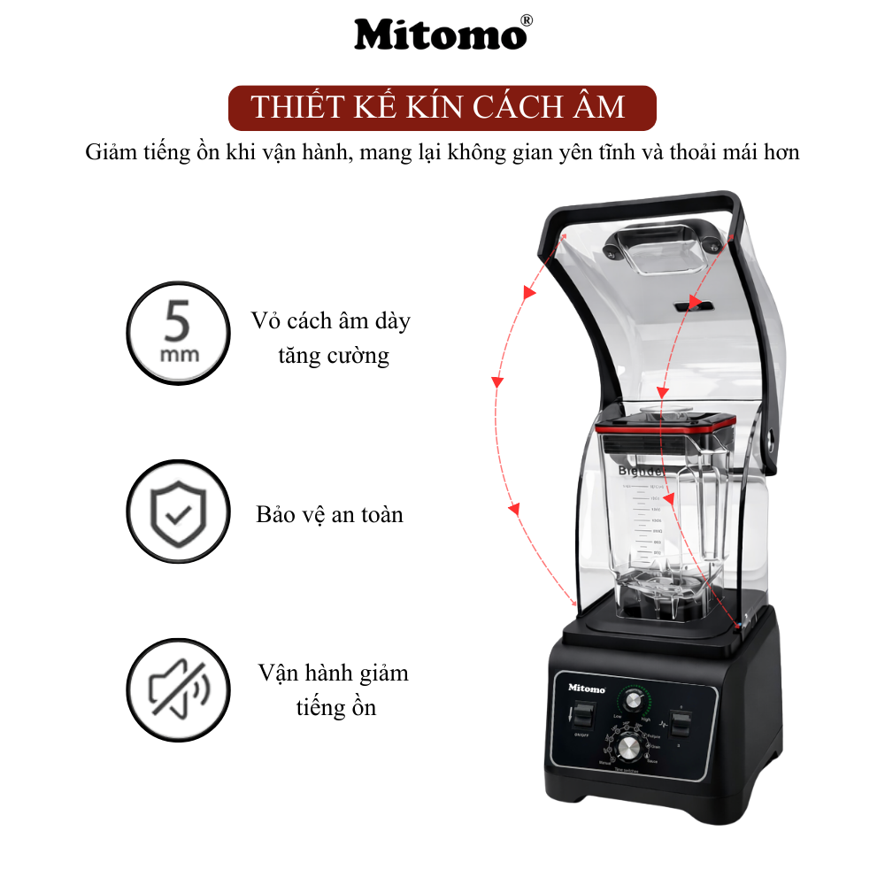 Máy Xay Sinh Tố Công Nghiệp Bản Pro Mitomo ANS–3380B