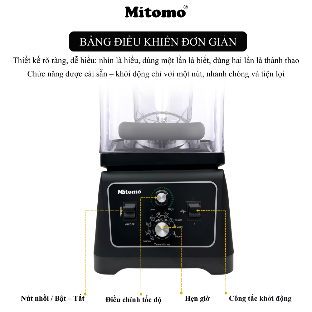 Máy Xay Sinh Tố Công Nghiệp Bản Pro Mitomo ANS–3380B