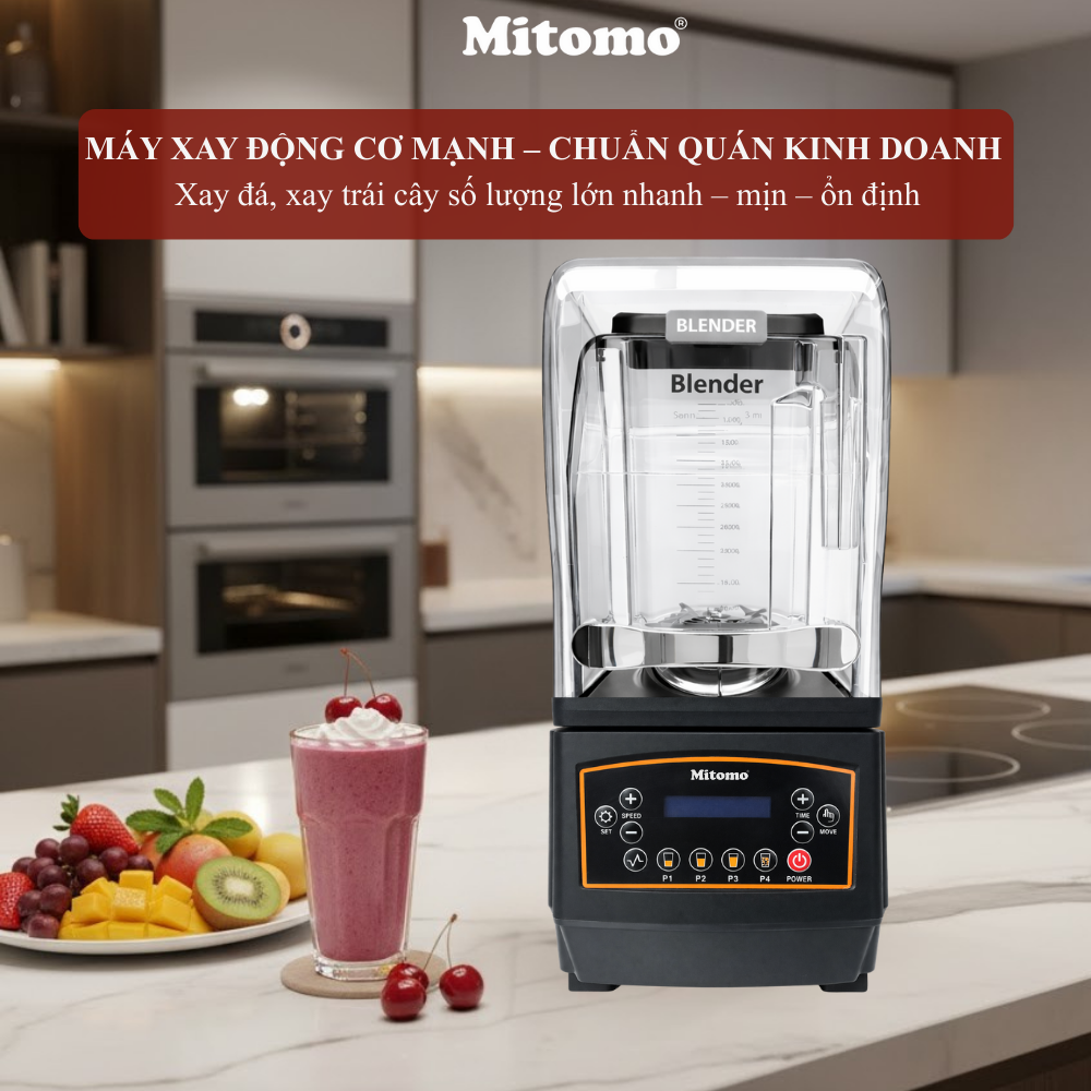 Máy Xay Sinh Tố Điện Tử Cao Cấp Mitomo ANS-2380C