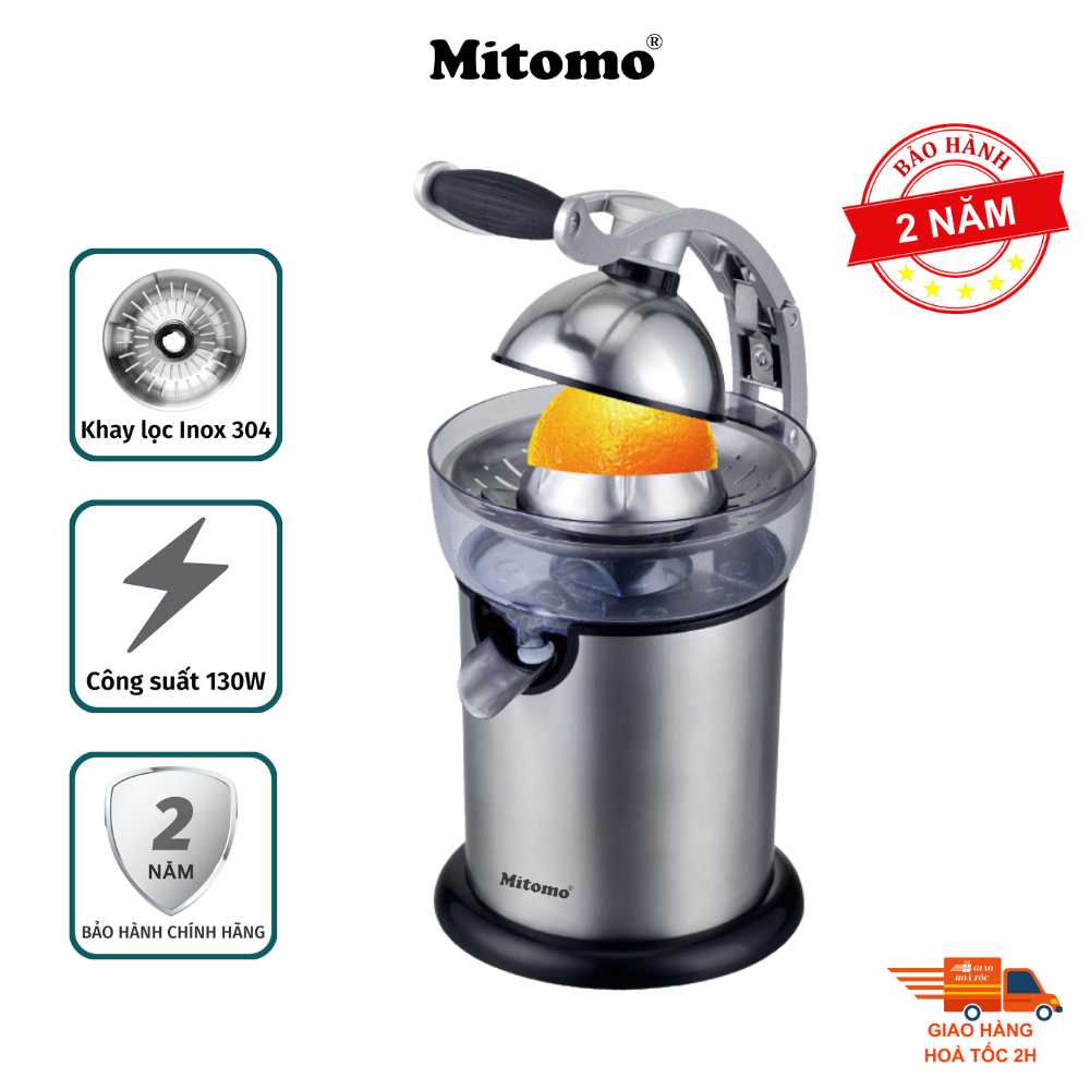 Máy Vắt Cam Mitomo KJ1043 - Ép Kiệt Bã, Không Đắng