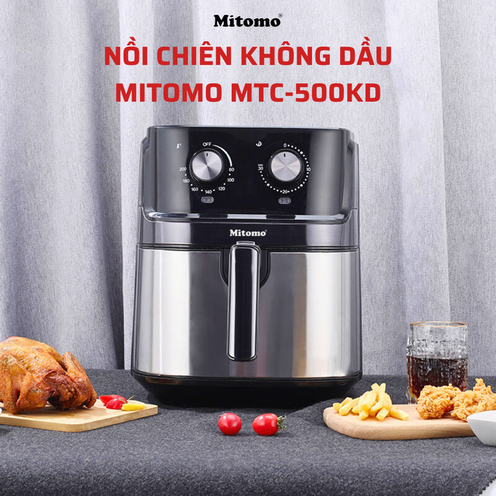 Nồi chiên không dầu cơ Mitomo MTC-500KD dung tích 6.5L