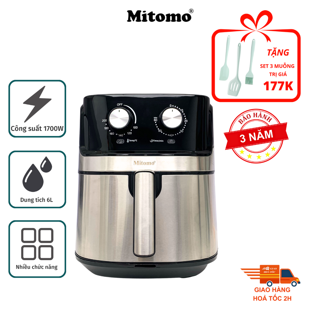 Nồi chiên không dầu cơ Mitomo MTC-500KD dung tích 6.5L
