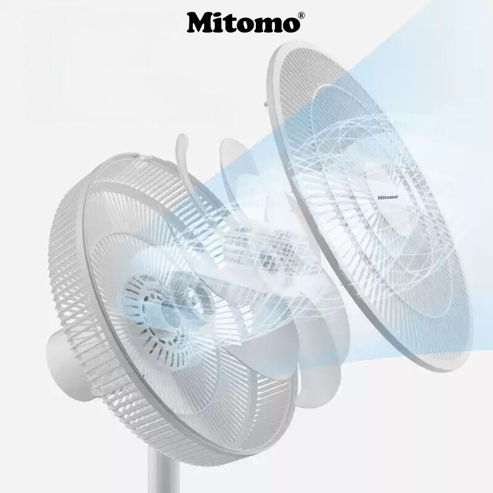 Quạt Đứng Cao Cấp Mitomo FCE-60HE Max - Phím cơ, hoạt động siêu êm ái