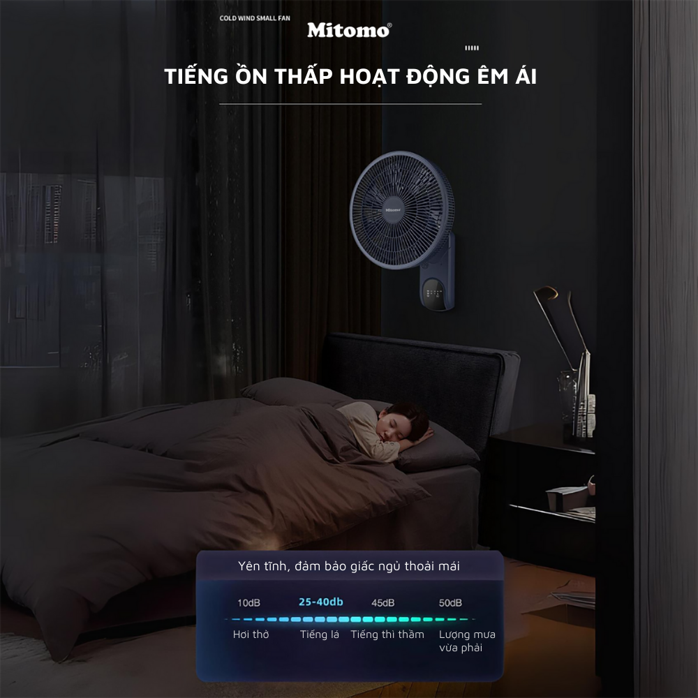 Quạt treo tường điện tử Mitomo FTT-60HE