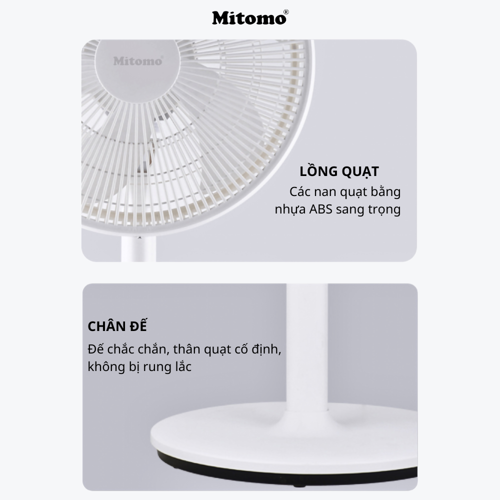 Quạt cây nút cơ Mitomo FCE-60HEV cao cấp