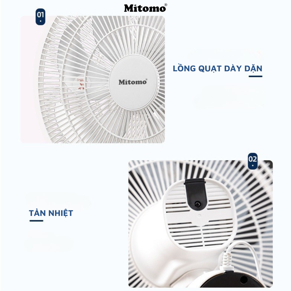 Quạt treo tường điện tử Mitomo FTT-60AEC-D39