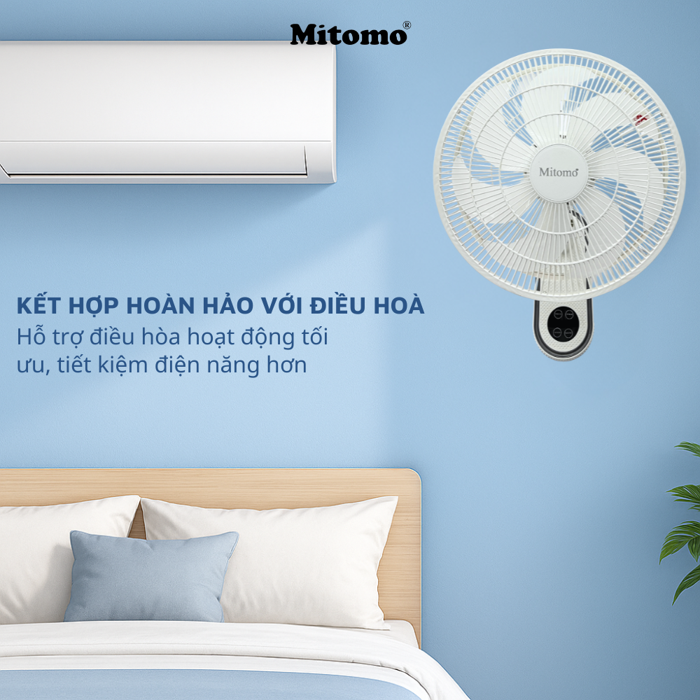 Quạt treo tường điện tử Mitomo FTT-60AEC-D39W