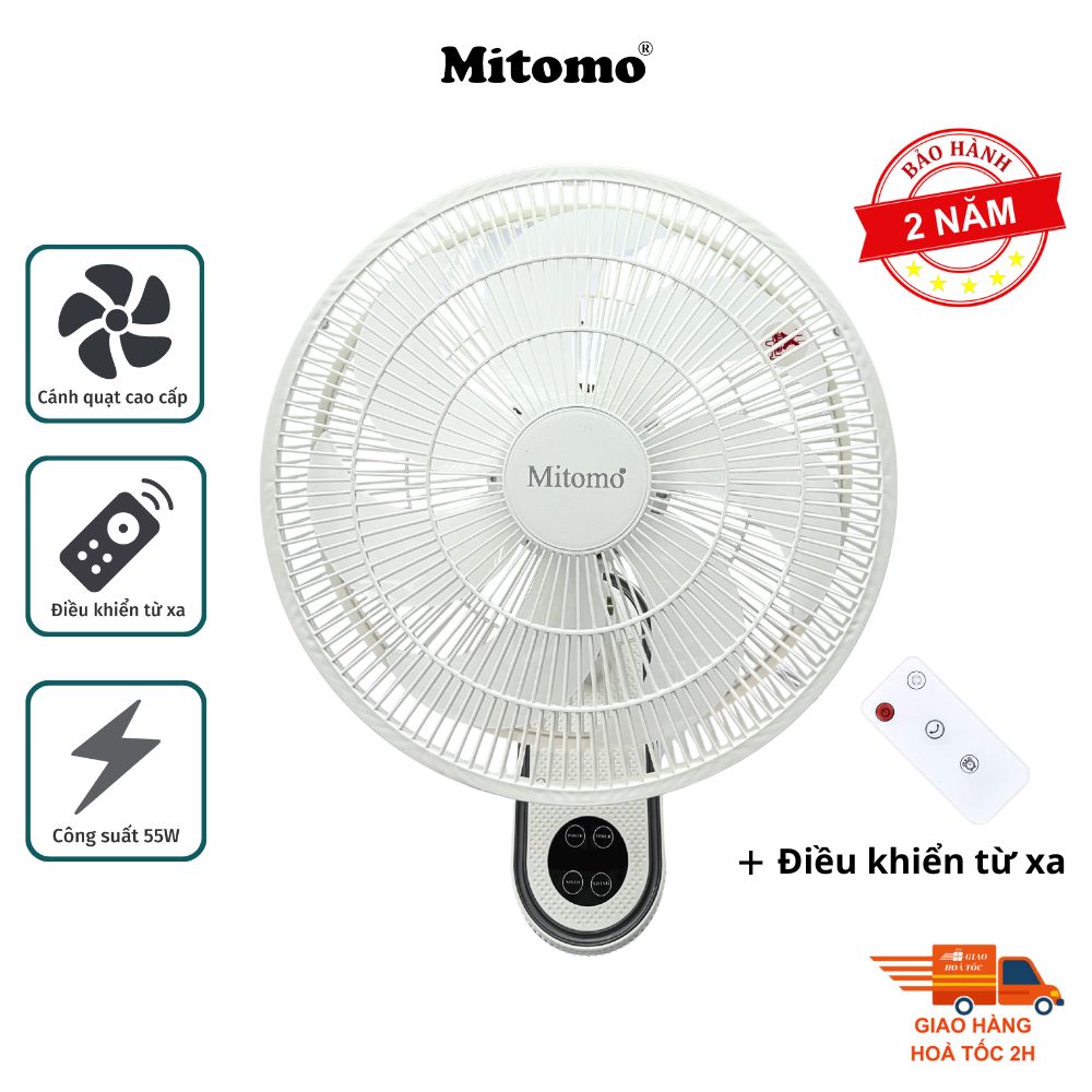 Quạt treo tường điện tử Mitomo FTT-60AEC-D39W