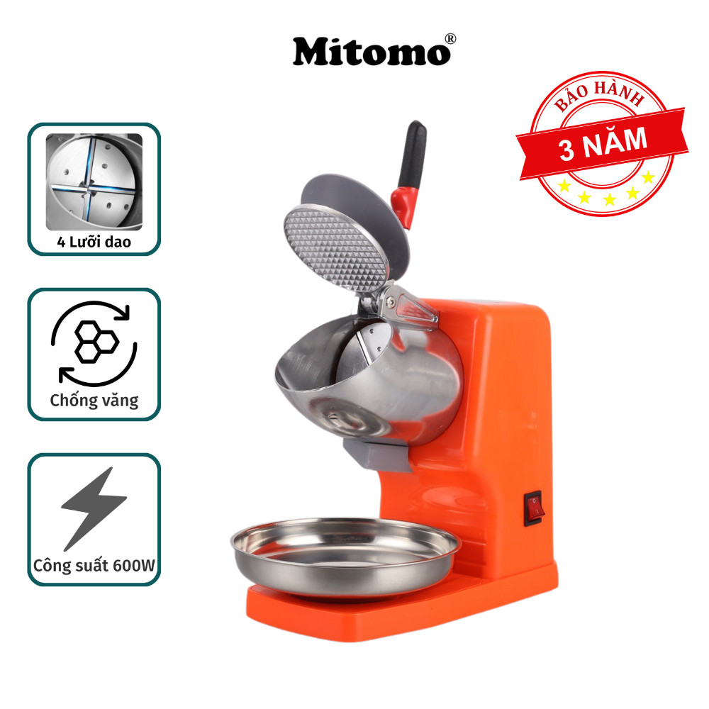 Máy bào đá tuyết 4 lưỡi cao cấp Mitomo MBD-600 MAX