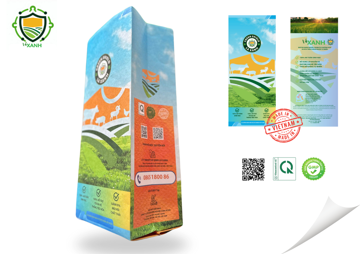 LÁ XANH - Bổ xung Enzyme, lợi khuẩn đường ruột và kích thích hệ miễn dịch tự nhiên