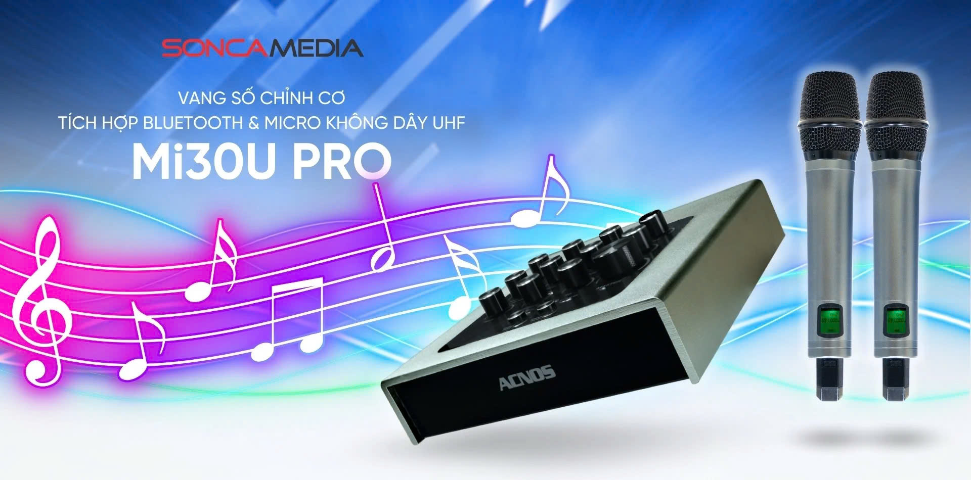 Vang Số ACNOS Mi30U Pro micro UHF