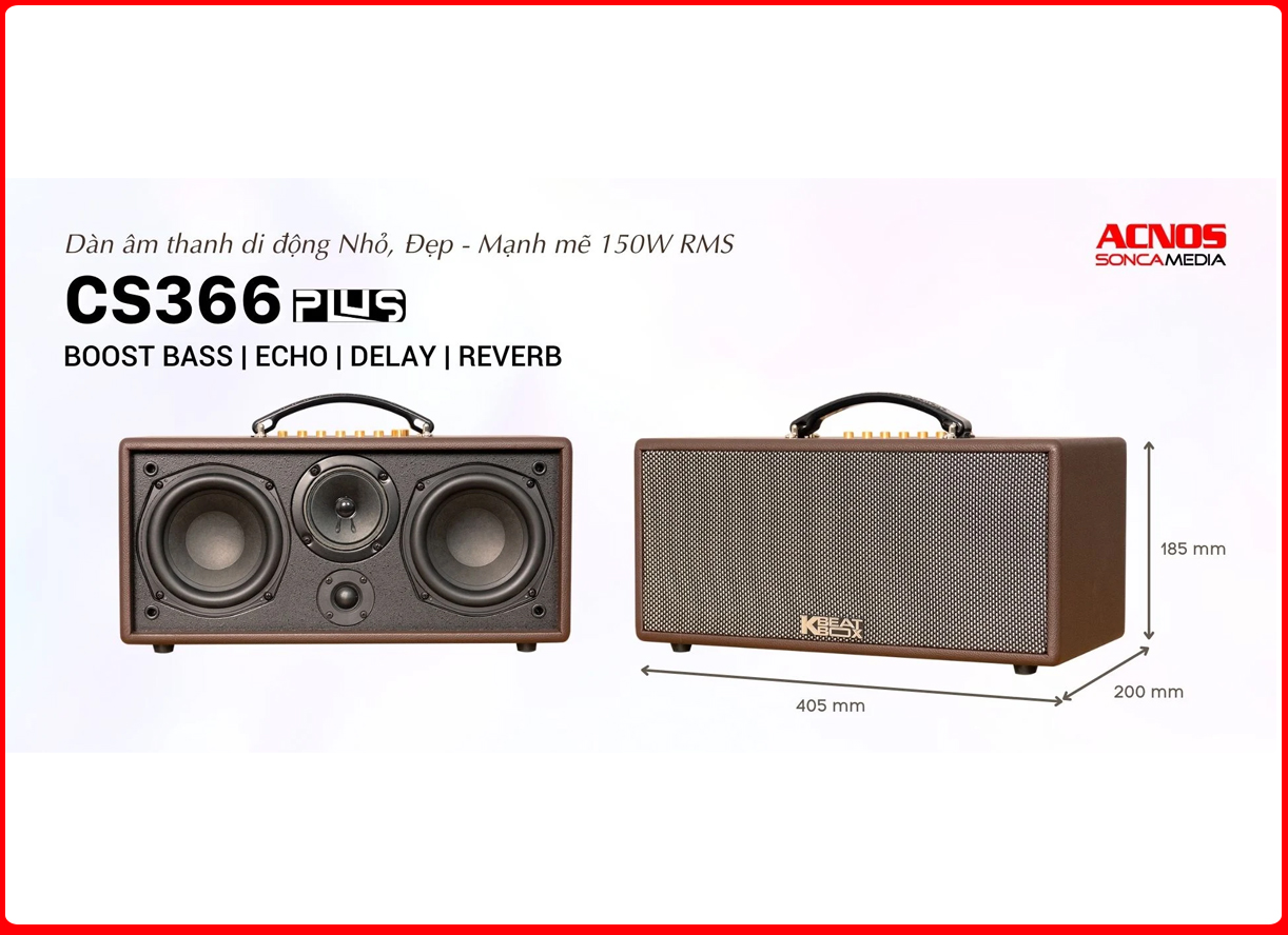 Loa ACNOS CS366PLUS - Công Nghệ Âm Thanh Hiện Đại