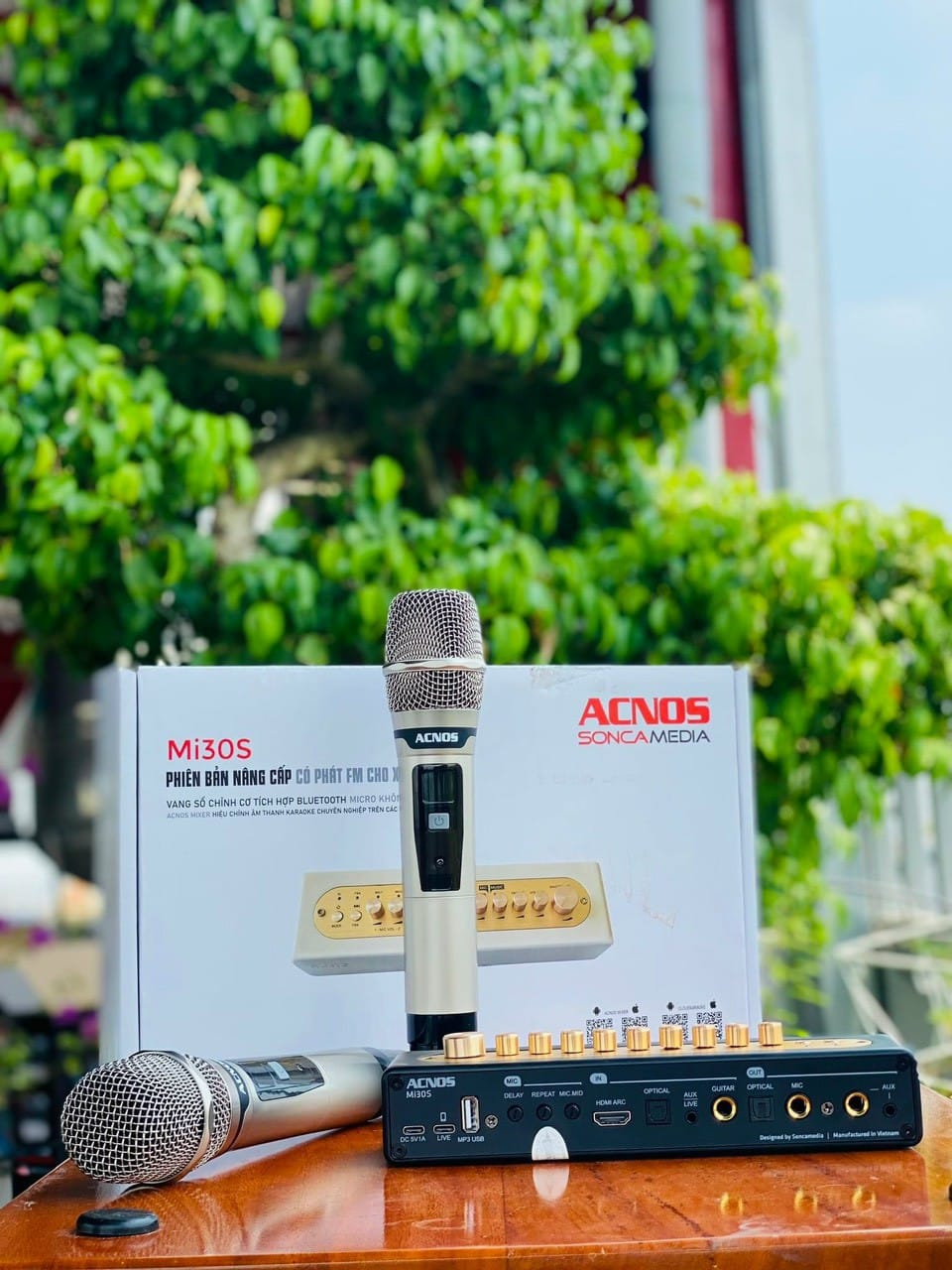 Vang Số Acnos Mi30s V2 Micro UHF không dây chất lượng cao