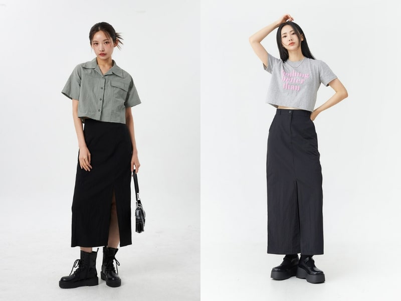 Chân Váy Dài Đen: Mix & Match Sao Cho Đỡ Nhàm?
