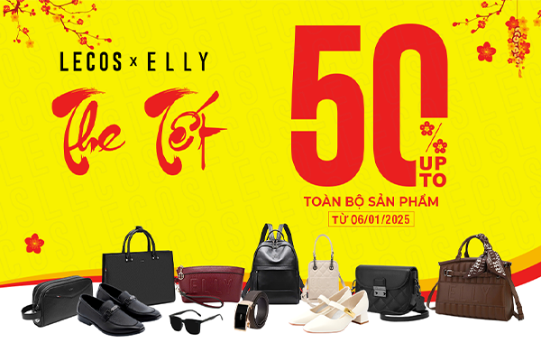 The Tết - LECOS & ELLY Siêu Khuyến Mãi SALE UP TO 50% Toàn Bộ Sản Phẩm
