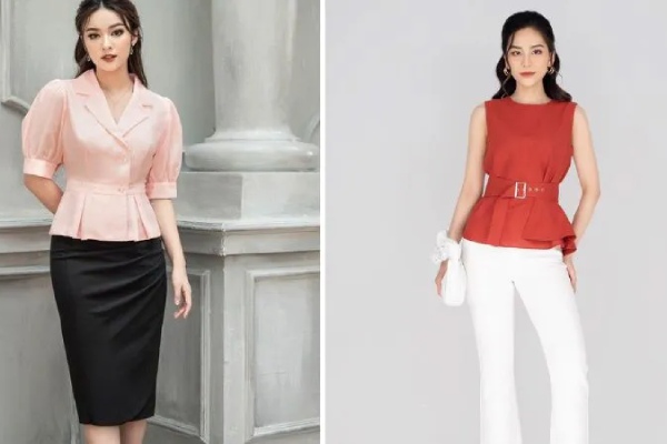 Áo peplum là gì? Gợi ý cách phối đồ chuẩn trend với áo peplum