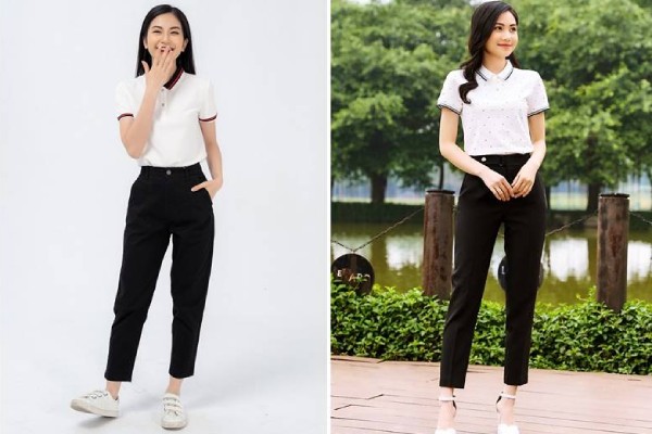 10+ cách phối đồ với áo polo nữ sành điệu và thời thượng