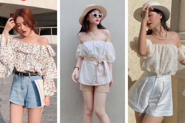 Gợi ý 20+ cách phối đồ với áo trễ vai đẹp, sang chảnh