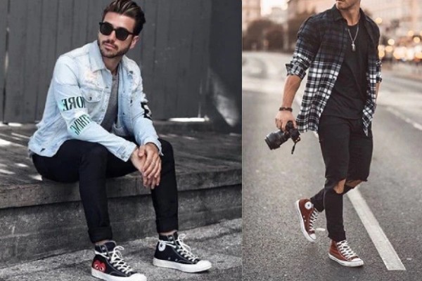14+ cách phối đồ với giày converse cổ cao nam