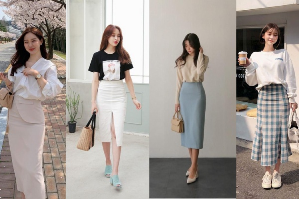 Gợi ý 10+ cách phối đồ với chân váy bút chì sành điệu cho nữ