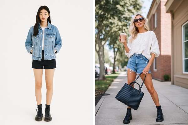 15 cách phối đồ với giày boot nữ cổ thấp đẹp cực trendy