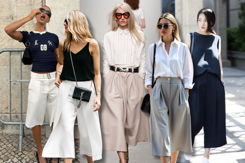 Quần culottes là gì? Bản phối thanh lịch chuẩn quý cô