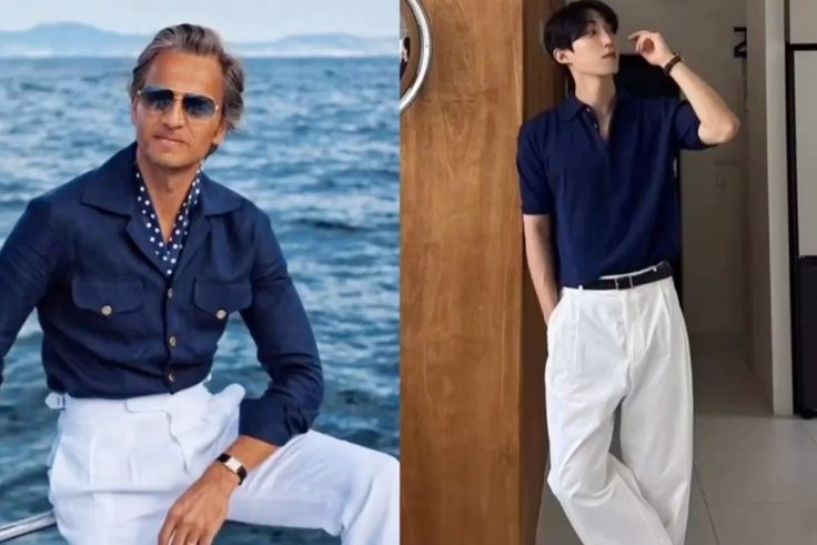 Quần trắng phối áo màu gì cho nam giới để đẹp lịch lãm?