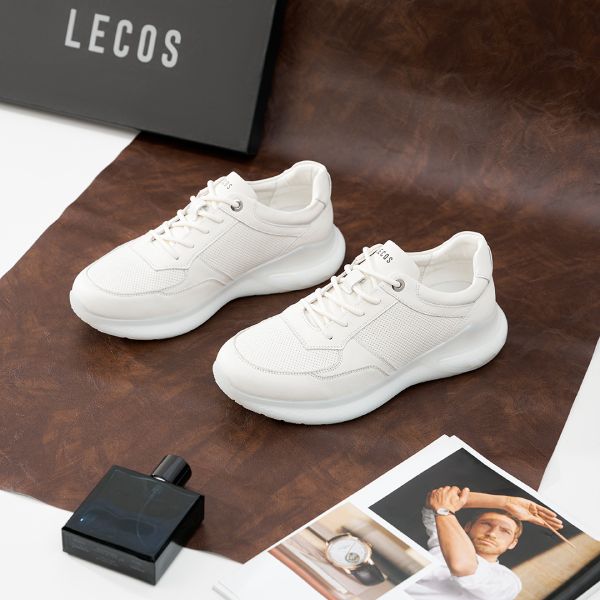 Giày da trắng LECOS